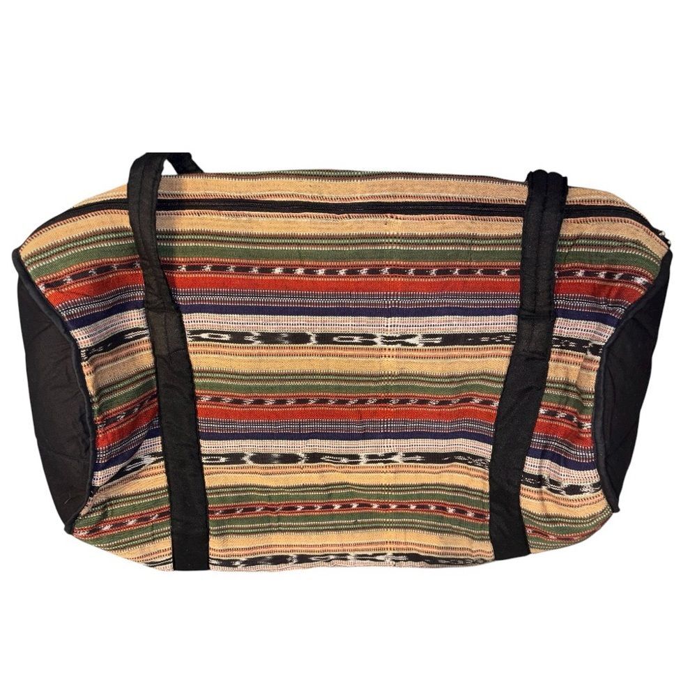Woven XXL Aztec Boho Duffle Bag Extra Weekend 
Travel Overnight Bag